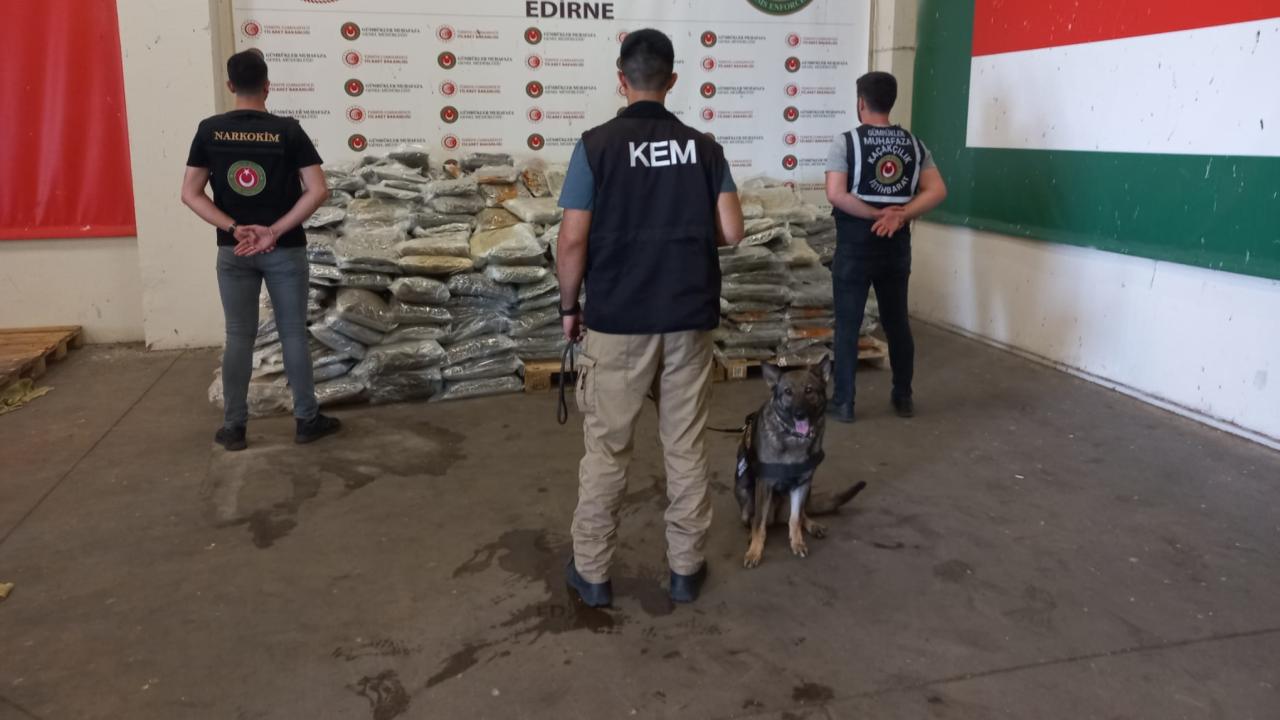 Bakanlığın dedektör köpekleriyle 4,1 ton uyuşturucu ele geçirildi