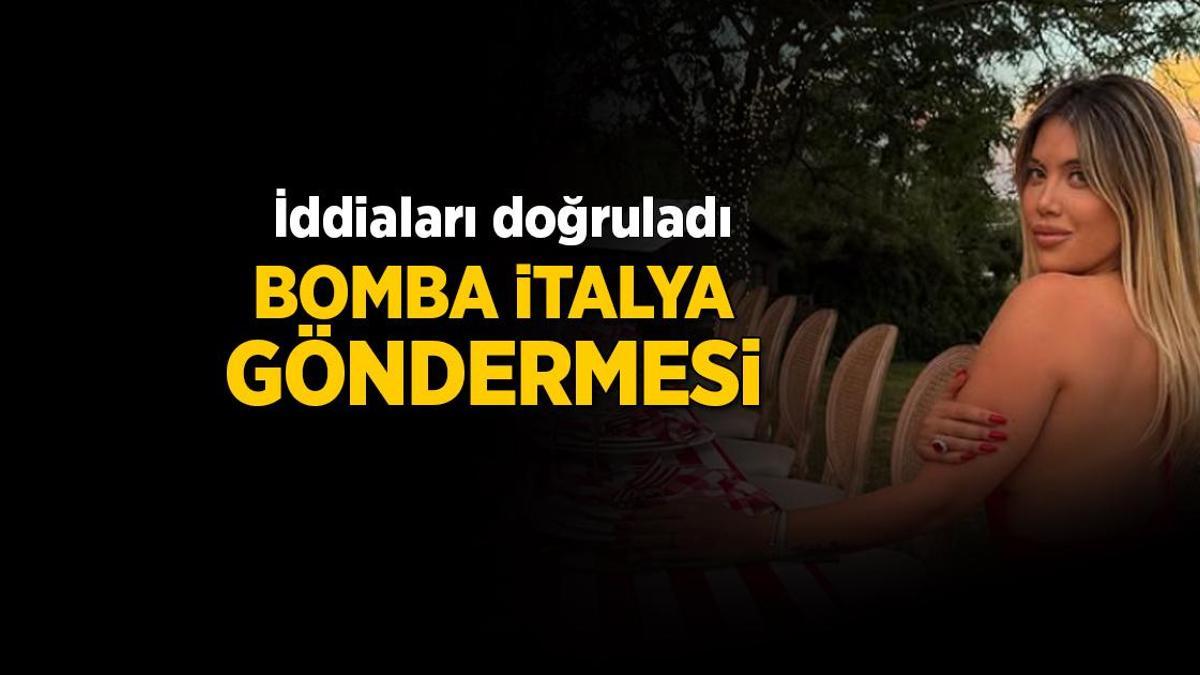 Wanda Nara iddiaları yalanlamadı! Bomba İtalya göndermesi