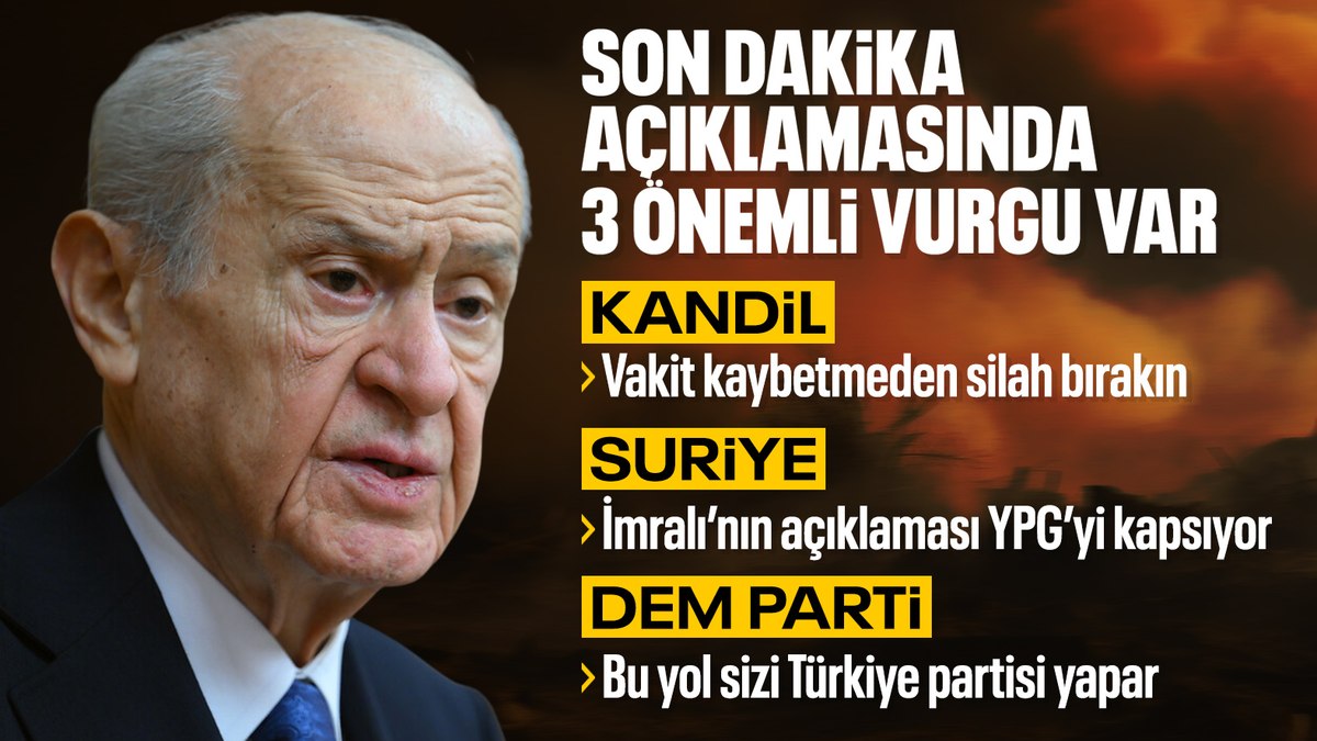 Devlet Bahçeli: Kanlı musibetin sonu göründü